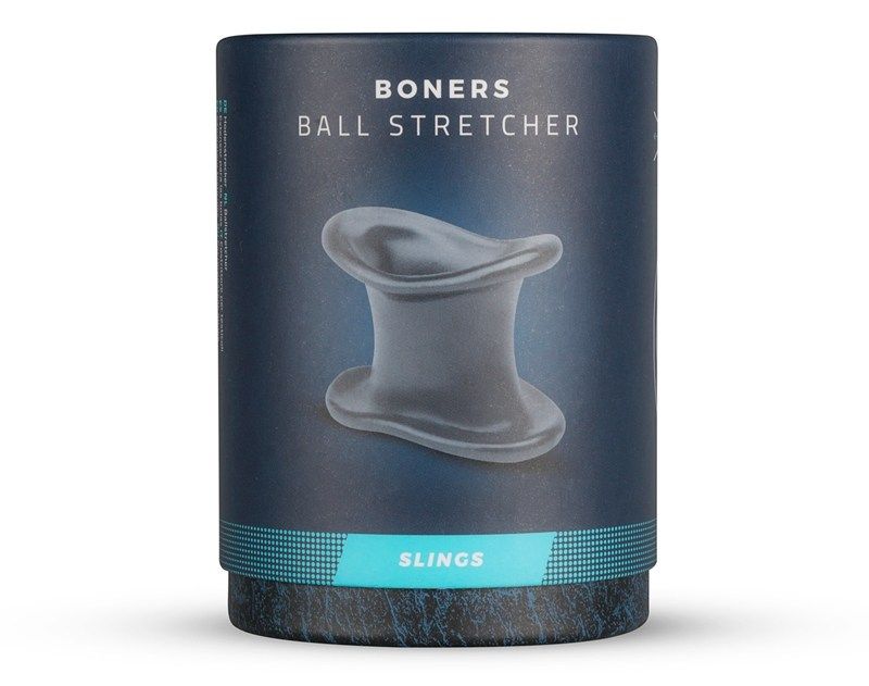 Your manly shapes will look even better in this elegant ball... Boners - Liquid Silicone Ball Stretcher - Grey photo-4