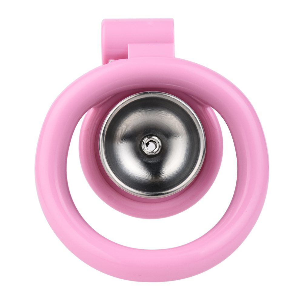 Material: Resin+304 Stainless steel
Cage inner diameter:... FAAK - Chastity Cage 45mm w Catheterization Hood - Pink photo-5
