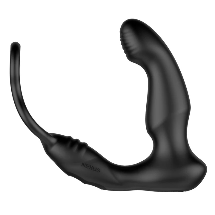 This exciting combination of a cock and ball ring and a pros... Nexus - Simul8 Wave Prostate Massager w Ring - Black photo-4