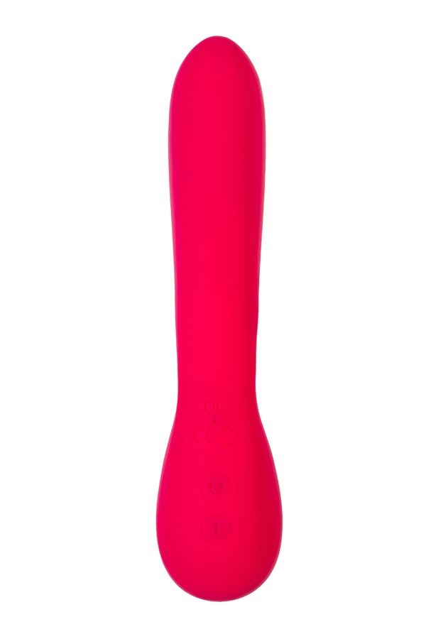 The classic vibrator is equipped with air-pulse stimulation ... JOS - Doobl Vibrator w Clit Stimulator - Pink photo-5