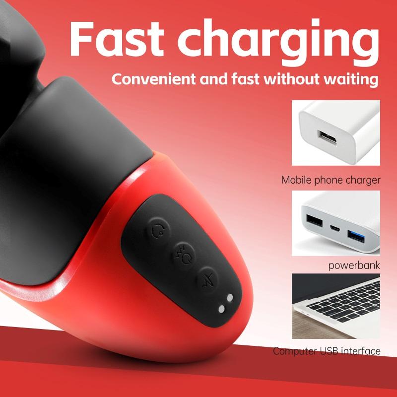10 Kinds of vibration
10 speeds biting function
Rechargeabl... Secwell - Lena Vibro Masturbator - Black photo-8