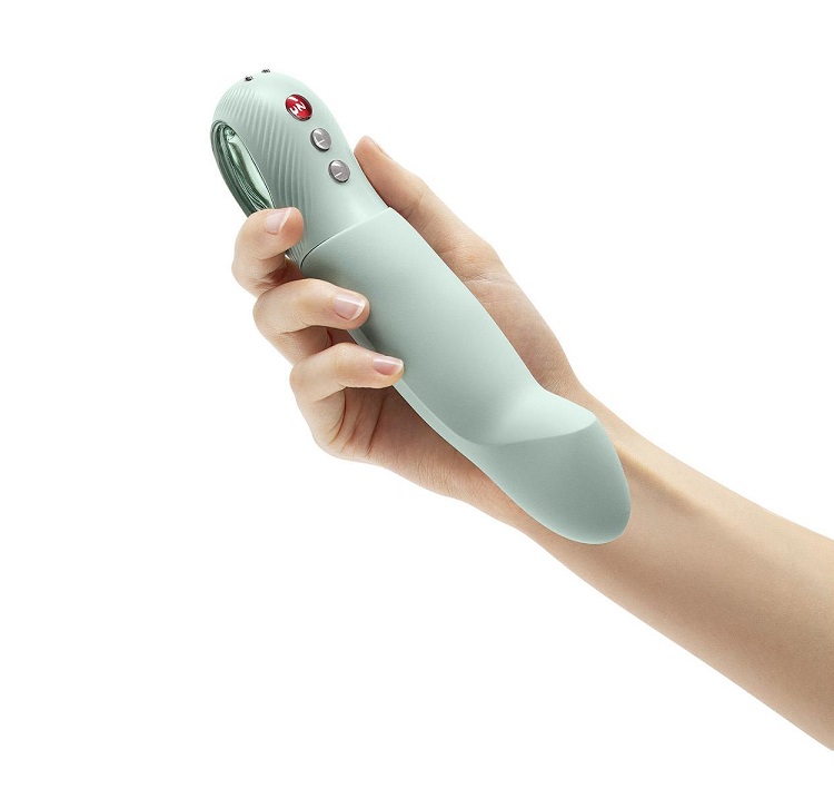 Close your eyes, lean back, and enjoy the powerful thrusting... Fun Factory - Stronic G Forte - Sage Green photo-2