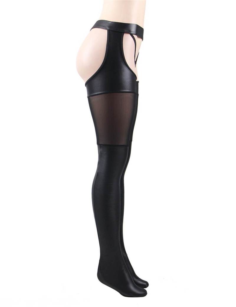 Sexy Faux Leather Stockings
Material  ... Ohyeah - Faux Leather Stockings - Black - M photo-7