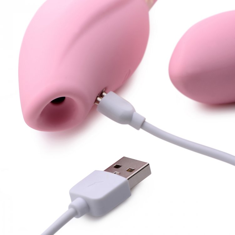 Combine intense G-spot and clitoral stimulation for mind-blo... Inmi - Shegasm 8X Tandem Plus Stimulator - Pink photo-5