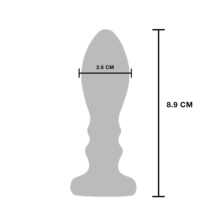 The Slider from Buttocks by TOYJOY - the ultimate vibrating ... ToyJoy - Slider Vibro Butt Plug M - Silver photo-4