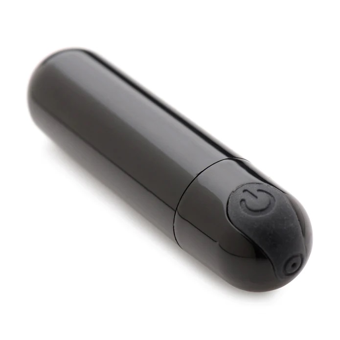 Small, powerful, and straightforward! This vibrating bullet ... Bang! - 10X Vibro Metallic Bullet - Black photo-5