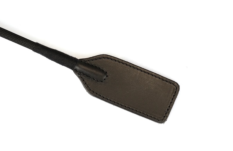 Samurai-inspired bondage accessories, embodying the spirit o... Liebe Seele - Samurai Leather Crop - Black photo-3