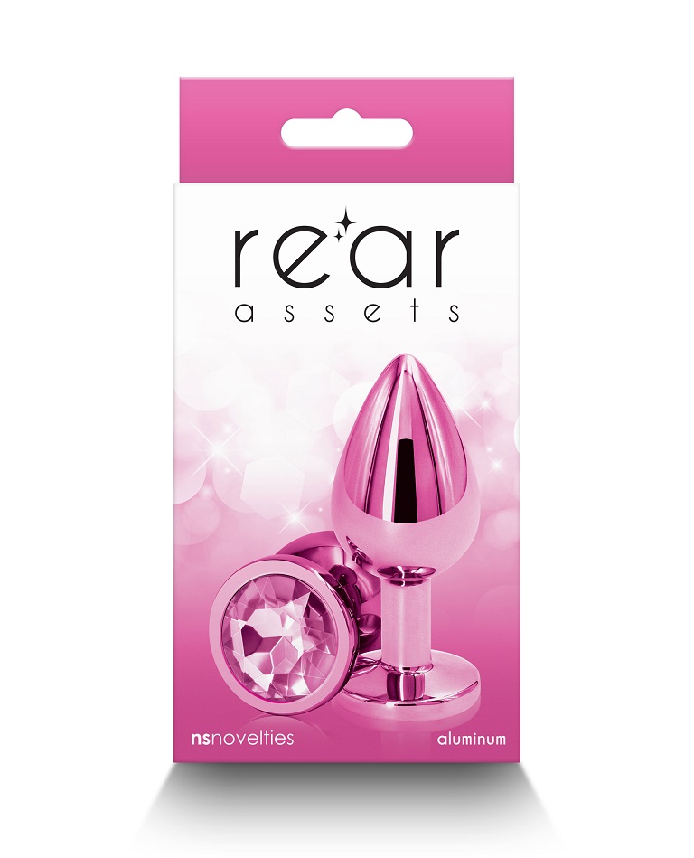 Elevate your anal play experience with NS Novelties' lig... NS Novelties - Rear Assets Anal Plug M - Pink photo-3