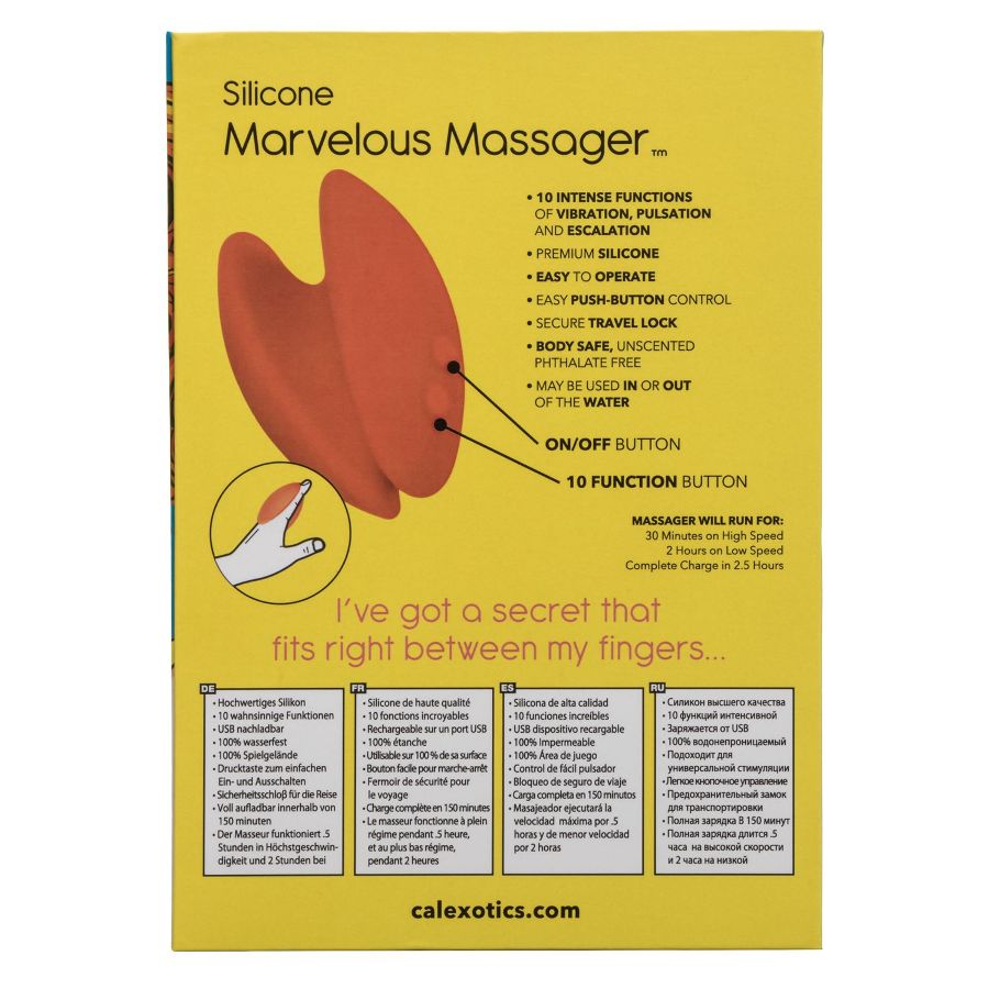 Satisfy your pleasure wherever you go with the Mini Marvels ... CEN - Marvelous Massager - Orange photo-11
