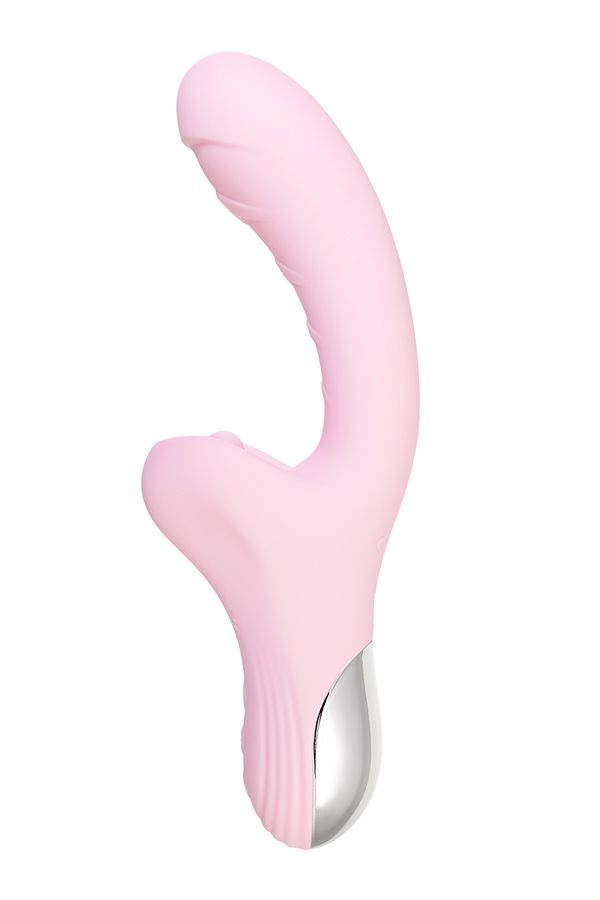 Rabbit vibrator Orali with tongue. The graceful curve of the... JOS - Orali Rabbit Vibrator - Pink photo-4