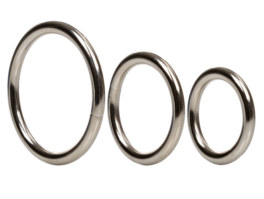 Intensify your orgasmic experiences with the Silver Ring 3 P... CEN - Metal Rings 3 pcs Set - Silver photo-6