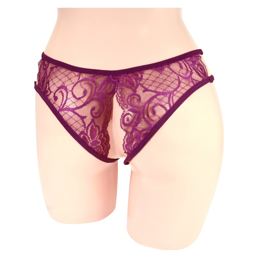 Sexy lace crotchless panties
Women's free size
Accesso... NPG - D049 Crotchless Panties - Purple photo-2