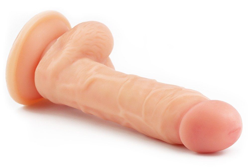 Explore every inch of The ultra Soft dude dildo .Satisfy you... Lovetoy - 8" The Ultra Soft Dude Long - Flesh photo-6