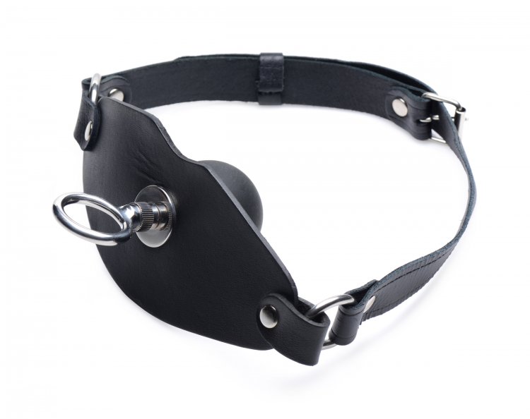 This wicked gag fully covers and stuffs the mouth of your pl... Strict - Eyelet Ball Gag - Black photo-5