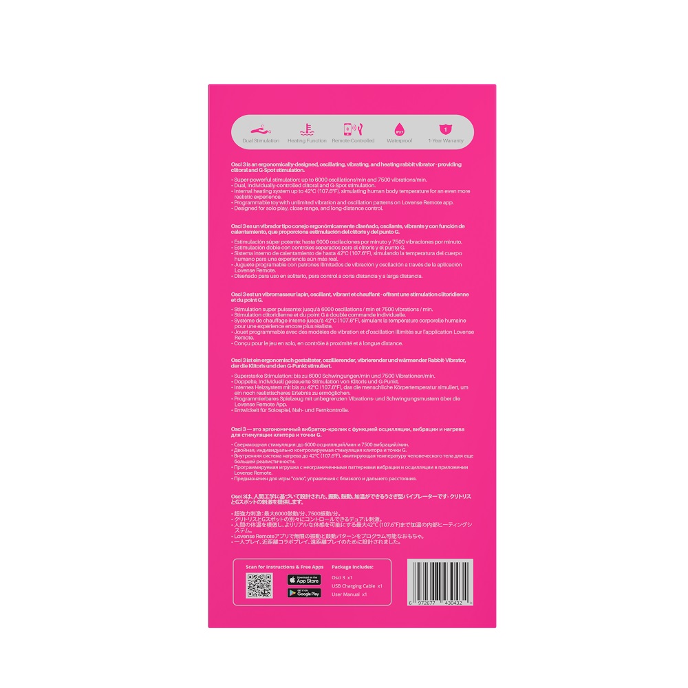 Lovense - Osci 3 G點連陰蒂兔子震動器 Lovense - Osci 3 G點連陰蒂兔子震動器 照片-11
