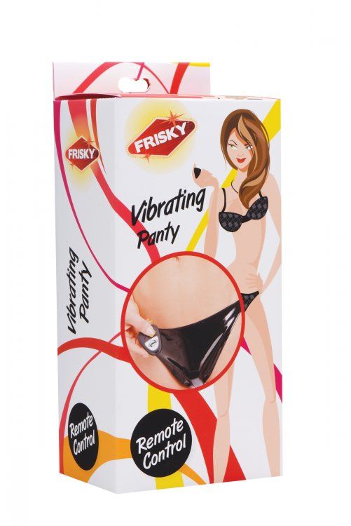 Lose control...remotely. There you are, this public space, a... Frisky - Sugar Knickers Vibrating Panty - Black photo-4