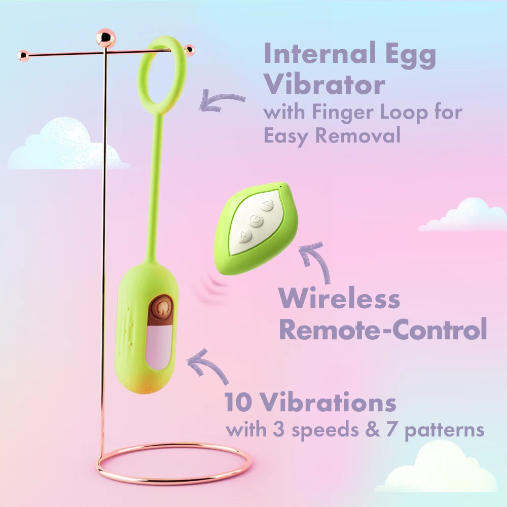 Blooming Bliss is filled with a world of fun surprises! This... Play With Me - Blooming Bliss Vibro Wand & Egg - Green photo-2