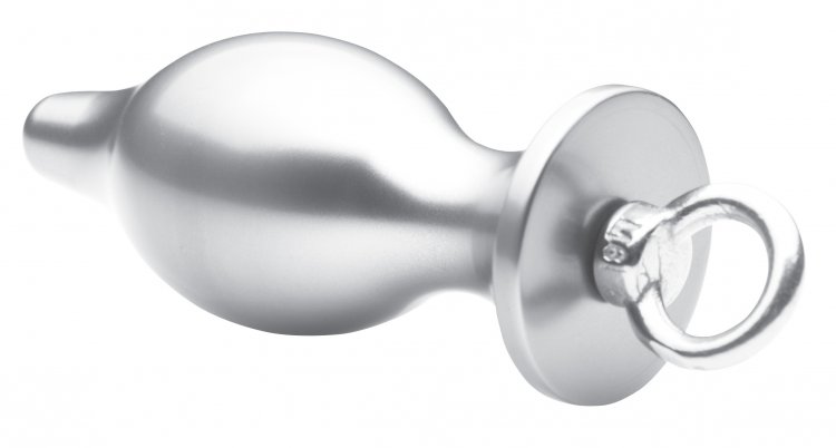 Plug up your play thing and put some weight on their asshole... Master Series - Ammo Anal Plug - Silver photo-2