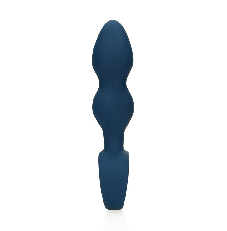 This Teardrop Shaped Anal Plug - Medium is easy to insert an... Loveline - Teardrop Plug M - Baltic Blue photo-4