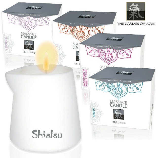 Massage candle with sensual fragrance. The melted candle wax... Shiatsu - Massage Candle Sandalwood 130g photo-3