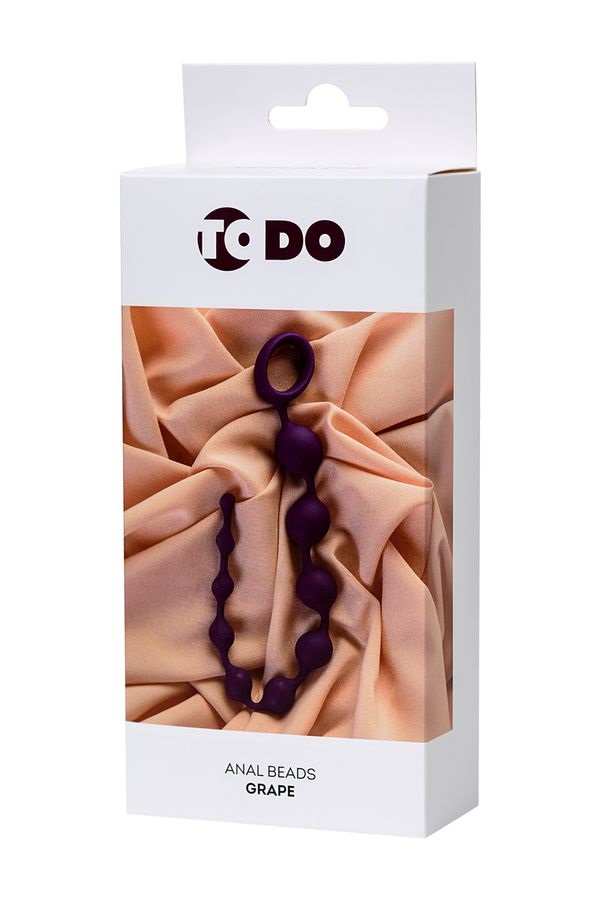 Grape Ten beads increases in diameter gradually. It provides... ToDo - Grape Anal Beads - Purple photo-4
