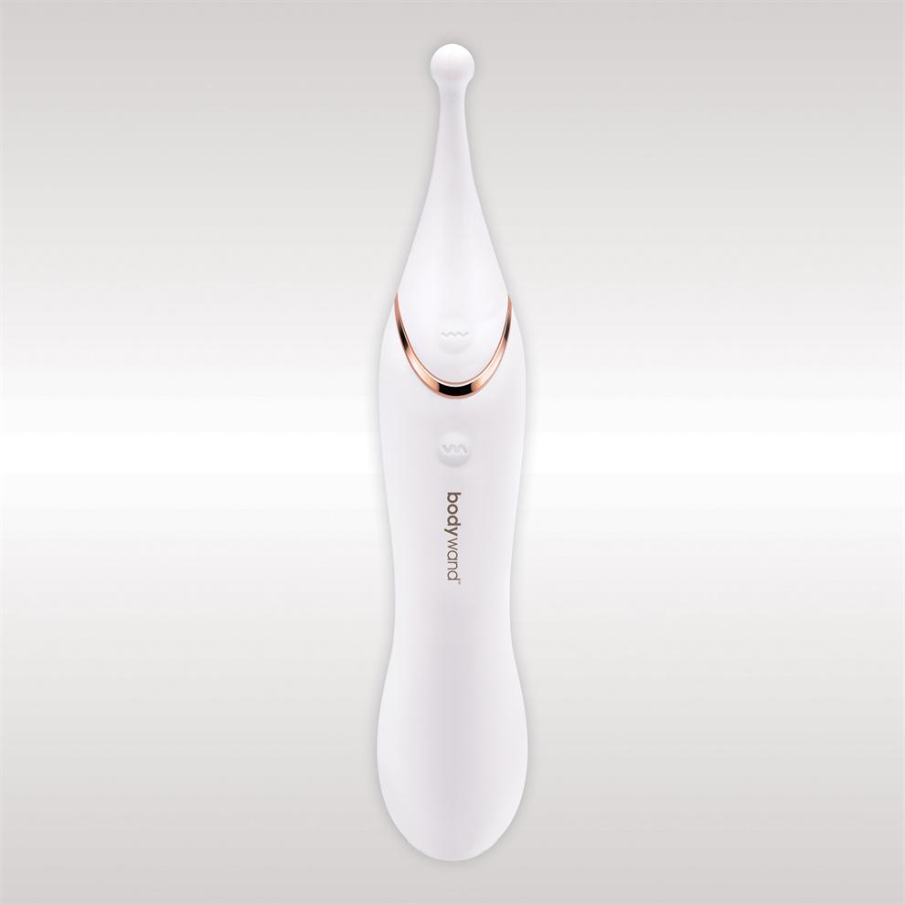 Vibe in the best of both worlds with the Bodywand Dual Stim ... Bodywand - Dual Stim Vario - White photo-3