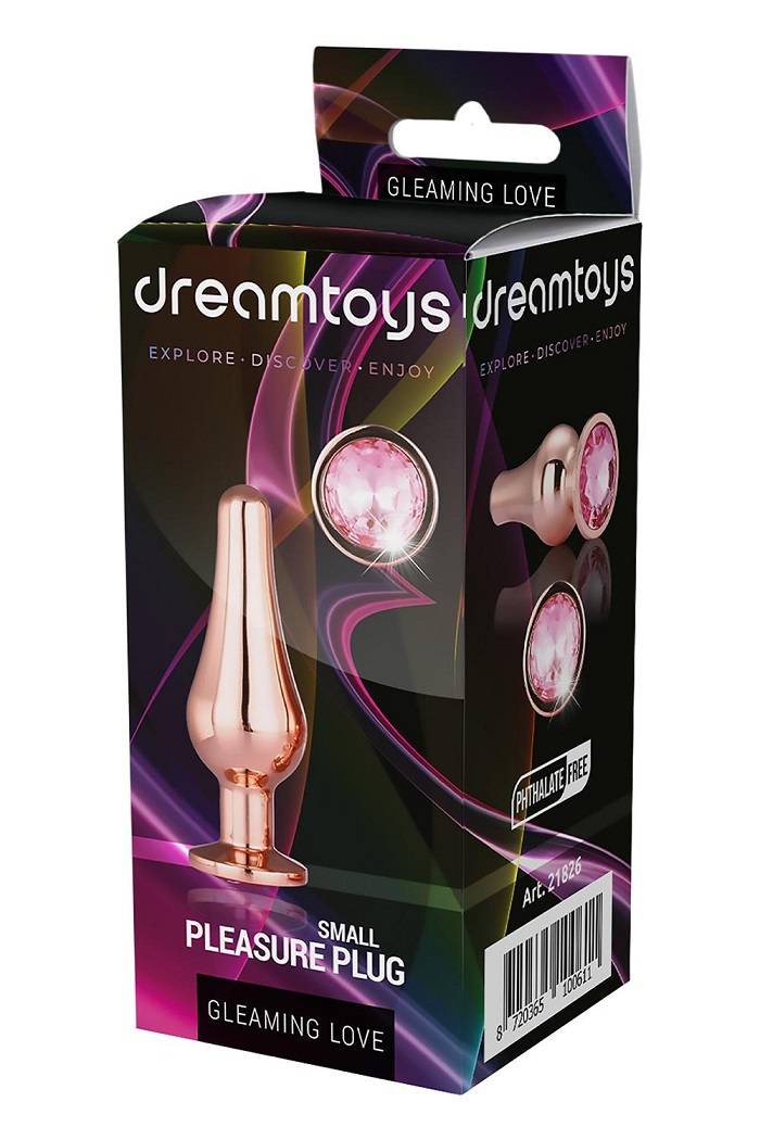The Gleaming Love collection presents this conical shaped an... Dreamtoys - Gleaming Love Pleasure Plug S - Rose Gold photo-6