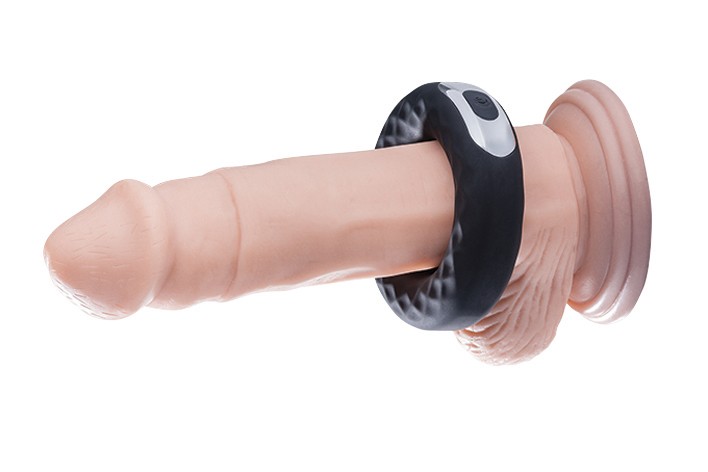 Penis ring, designed to help you achieve a longer-lasting an... Malesation - Vibro Spanning Ring - Black photo-3