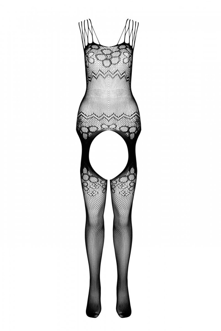 Sexy bodystocking that perfectly fits the figure, emphasizin... Passion - Eco Bodystocking BS004 - Black photo-5
