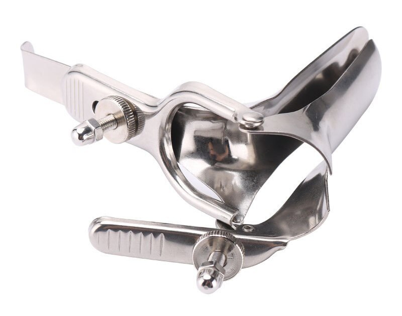 Stainless steel vaginal speculum with long handle MT - Vaginal Speculum Long - Silver photo-7