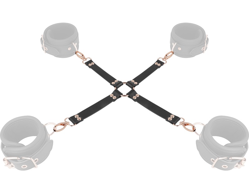 Coquette Fantasy Chic Desire presents the union of ties from... Coquette - Vegan Hogtie - Black photo-3