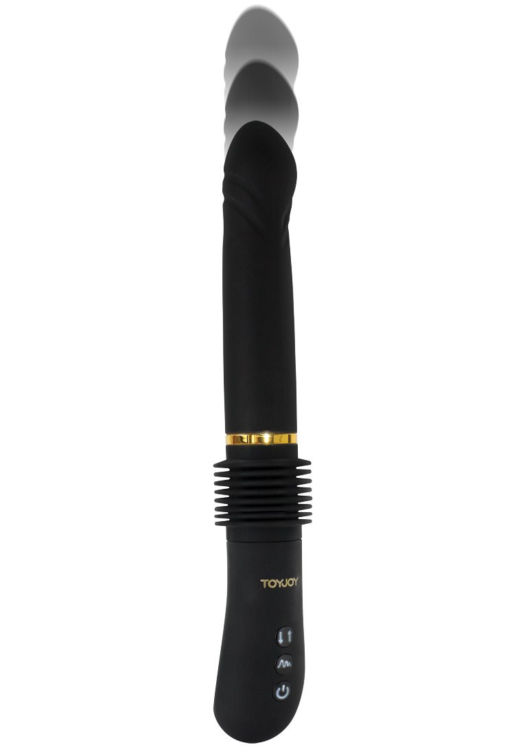 The Magnum Opus is a premium thrusting vibrator with an incr... ToyJoy - Magnum Opus Thruster Vibe - Black photo-4