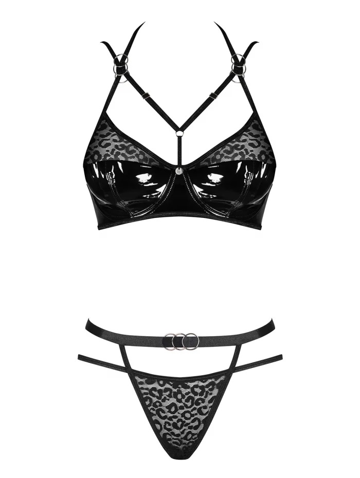 Want to make sure you reign both in your man's heart and... Obsessive - Bagirela Set - Black - S/M photo-7