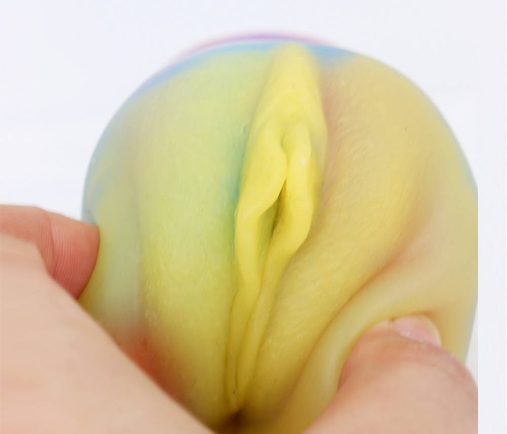 Glow in dark masturbator were made of light enable material,... FAAK - Fantasy Pussy Masturbator - Luminous photo-4