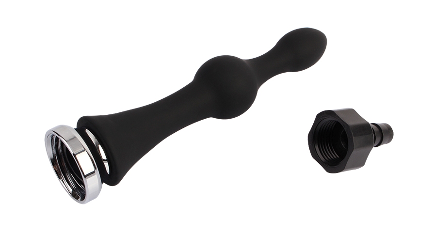 Anal Douche, Smooth, 1 Threaded Adapter, Phthalate Free.
Ma... Chisa - Teasing Enema Play Attachment - Black photo-4