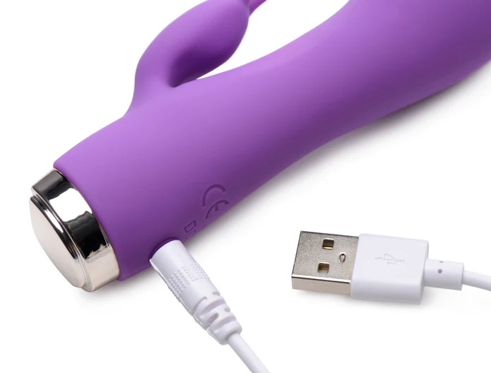 Powerful and compact, this mini Rabbit Vibe is easily hidden... Gossip - Wonder Mini Rabbit Vibrator - Purple photo-4