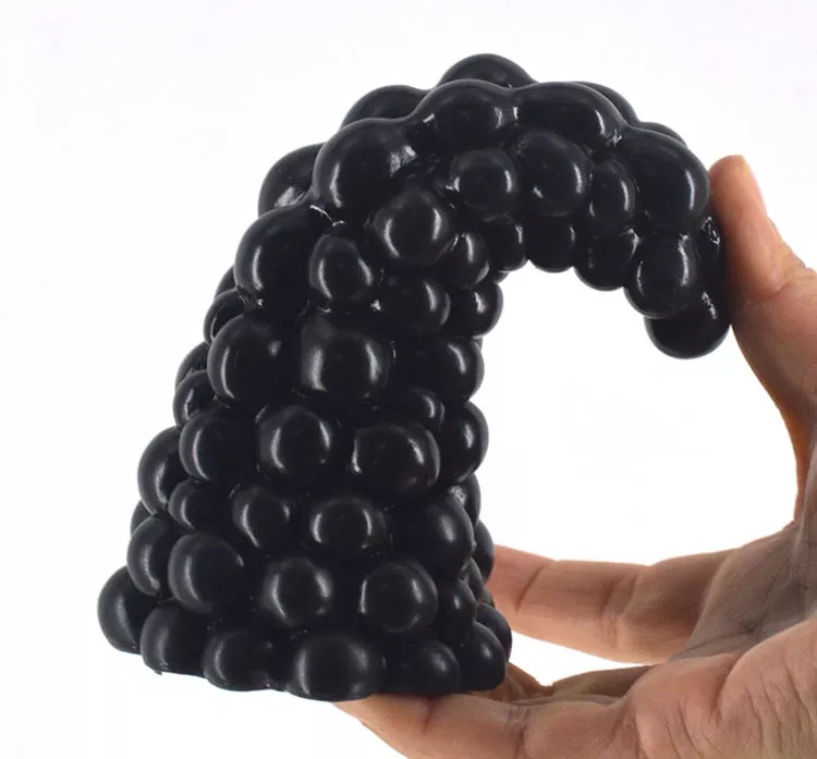 Grape structrue anal plug, environmental healthy, easy clean... FAAK - Grape Anal Plug - Black photo-2