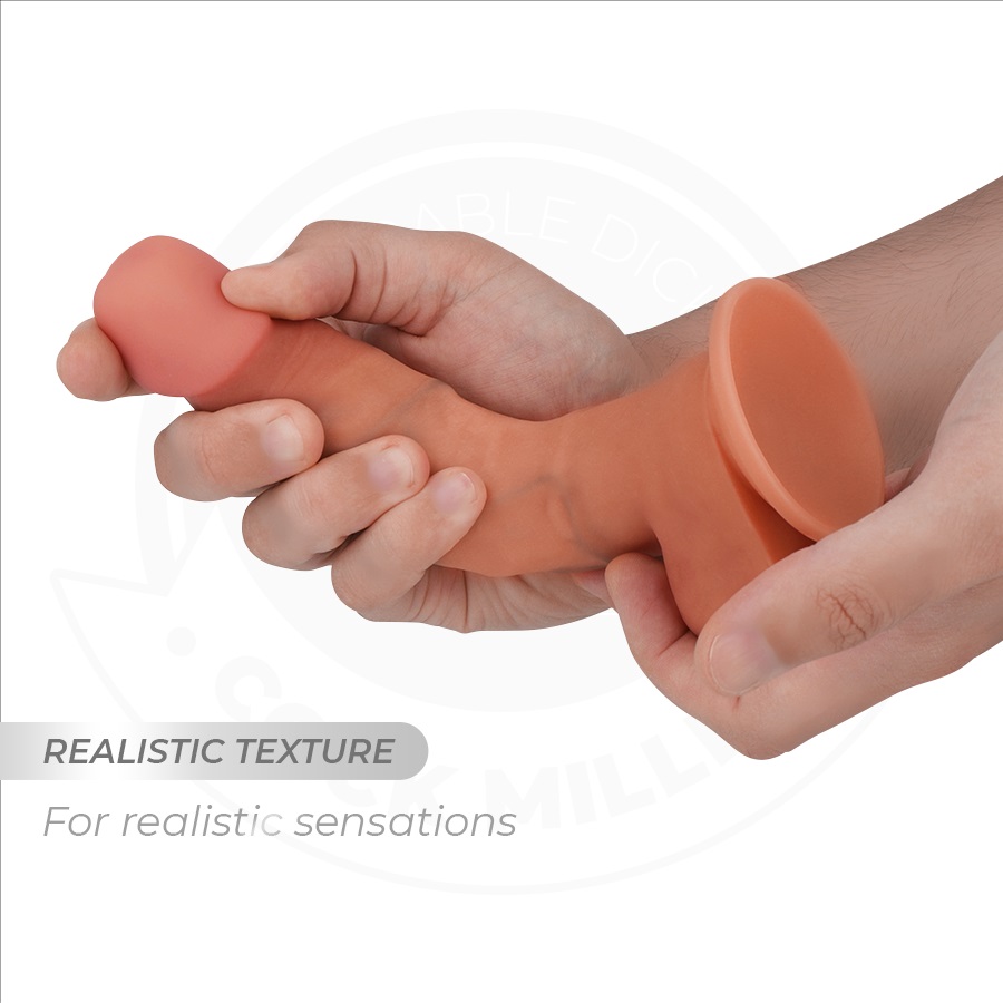 This realistic 7-inch dildo is designed to offer an intense ... Cock Miller - 17.8cm Realistic Dildo - Flesh photo-6