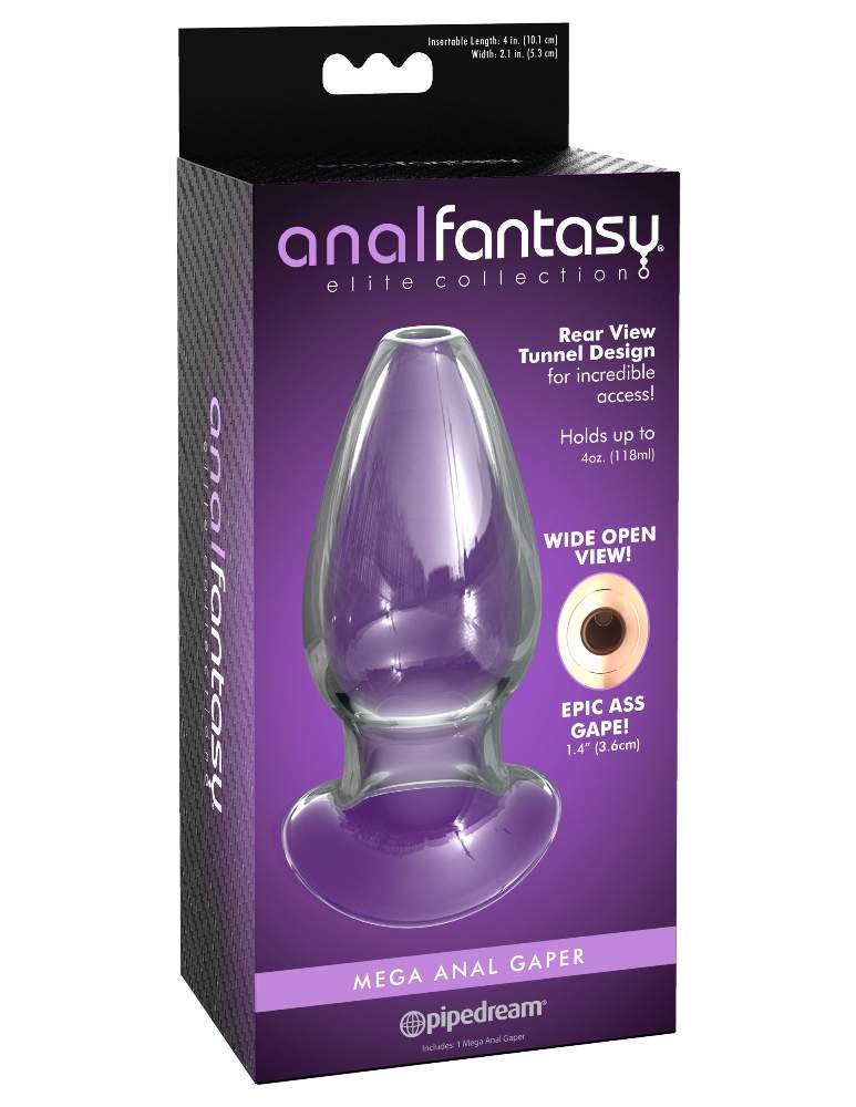When you’re looking to take your anal play to the next level... Pipedream - Glass Mega Anal Gaper - Clear photo-3