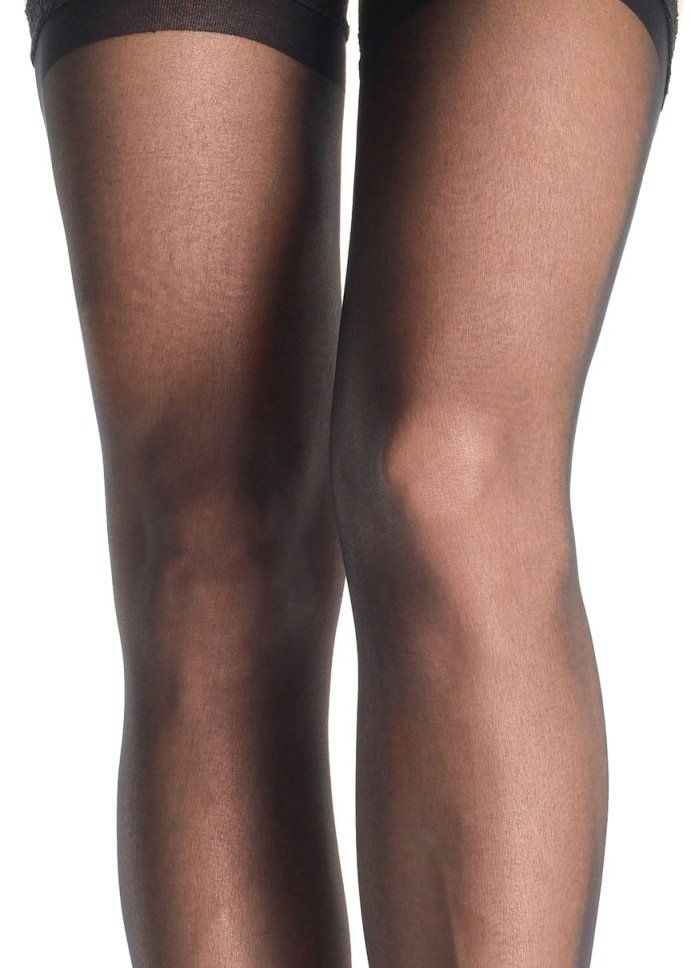 Sheer lace top stockings with attached lace garterbelt
Fish... Leg Avenue - Sheer Thi-Hi with Lace Garter Belt - Black photo-3