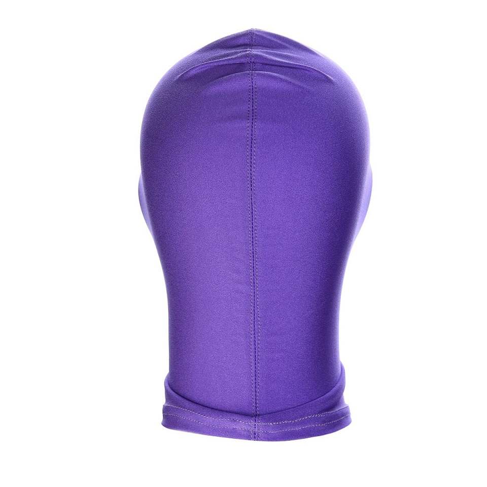This 3-whole mask instantly delivers a great amount of excit... Kiotos - Classic BDSM Hood - Purple photo-2