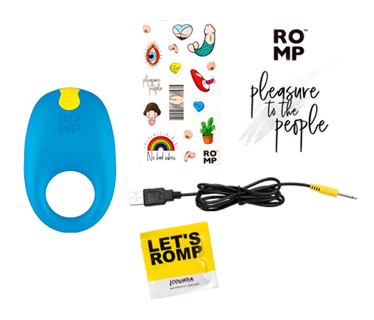 我们想通知您,适用于 Wow Tech 产品(ROMP、Womanizer、We-Vibe、Arcwave)的充电器适配... Romp - Juke 震动环 - 蓝色 照片-15