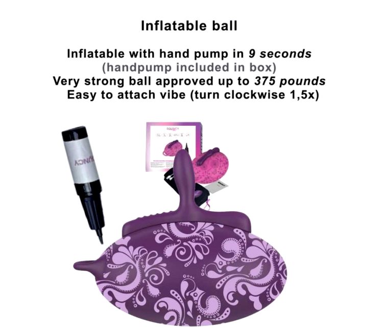 The hands-free sit-on Bouncy Bliss vibrator offers an extens... Bouncy Bliss - Flow Vibro Grinder Pillow - Purple photo-10