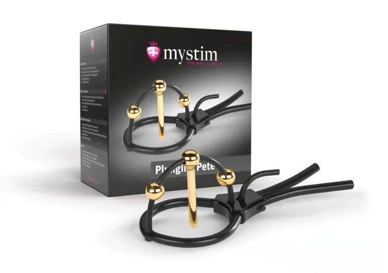The tip isn’t the limit: Plunging Pete really takes Electric... Mystim - Plunging Pete E-Stim Corona Penis Strap photo-4