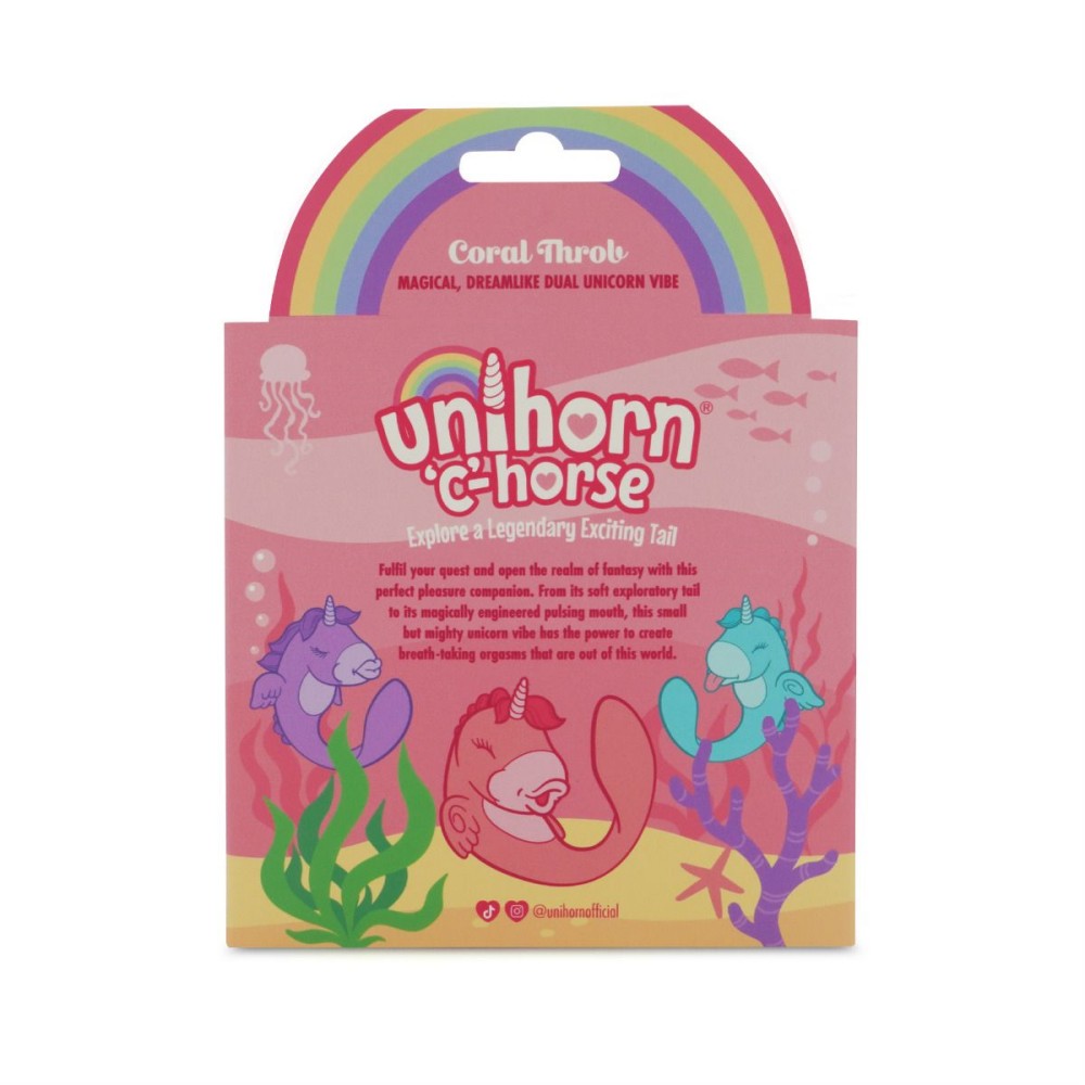 Designed to captivate and deliver unmatched satisfaction, th... Unihorn - C-Horse Coral Throb Dual Vibe - Light Pink photo-9