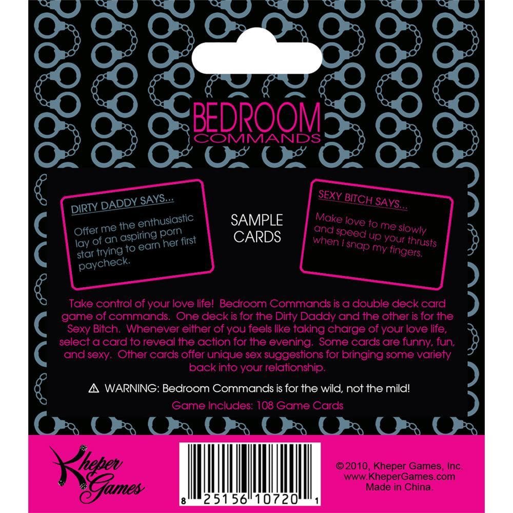 Take charge of your love life with the Bedroom Commands Card... Kheper Games - Bedroom Commands Card Game photo-3
