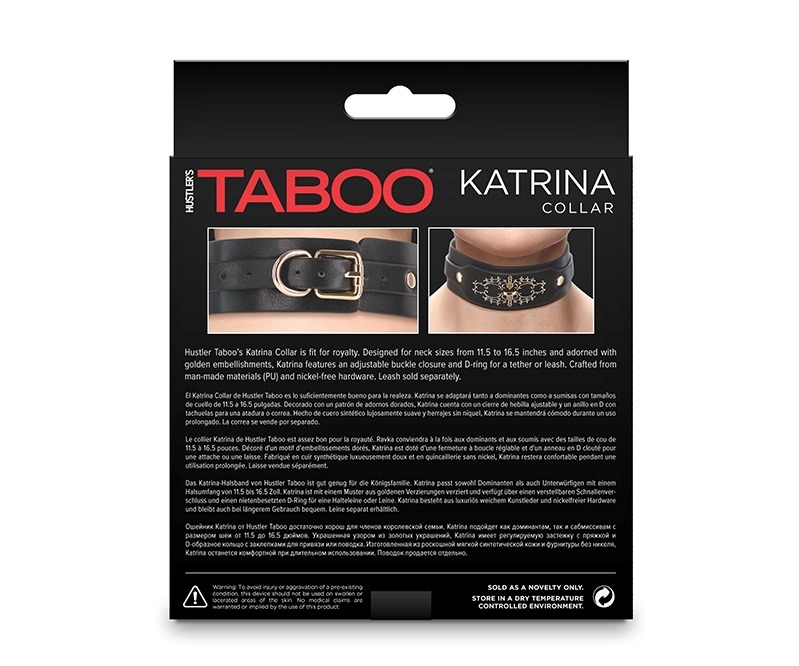 Hustler Taboo’s Katrina Collar is fit for royalty.
Designe... NS Novelties - Taboo Katrina Collar - Black photo-3