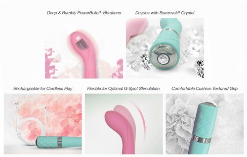 Pillow Talk is a collection that expresses beauty, fun and p... Pillow Talk - Sassy G-Spot Vibe - Teal photo-7