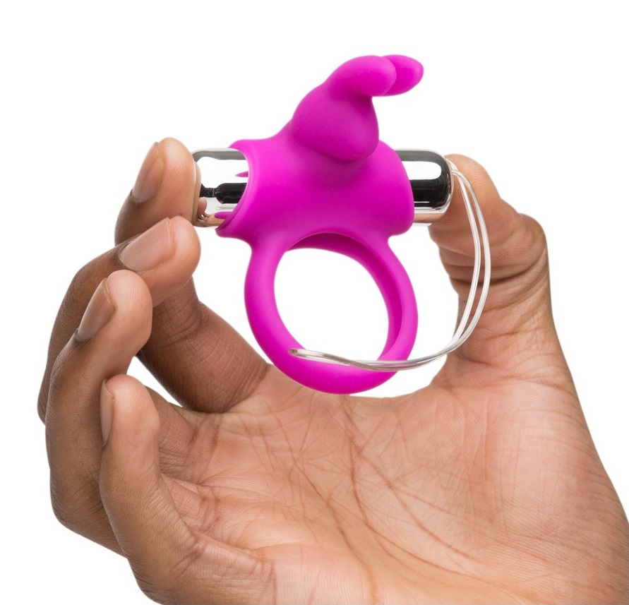 Incredible pleasure for two? Yes please! We've added ico... Happy Rabbit - Vibro Ring w Remote - Purple photo-3