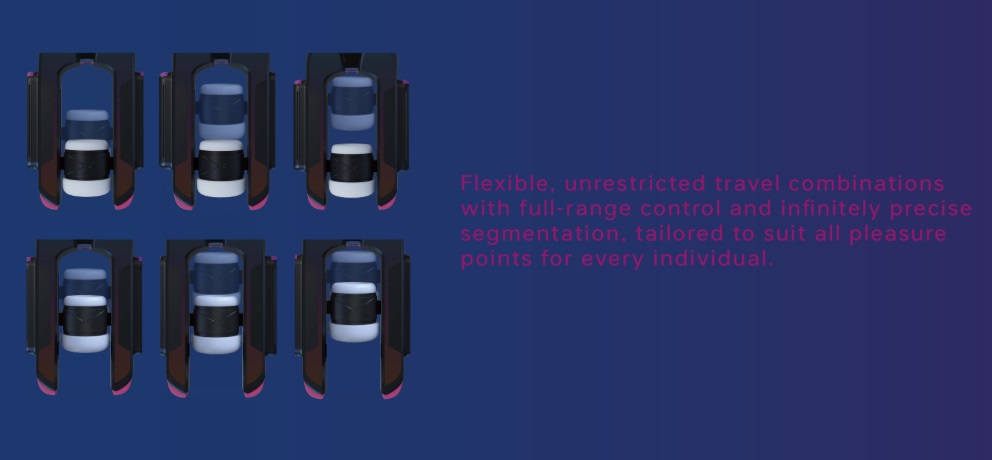 Flexible, unrestricted travel combinations with full-range c... Tingon - M2 App Masturbator - Black photo-7